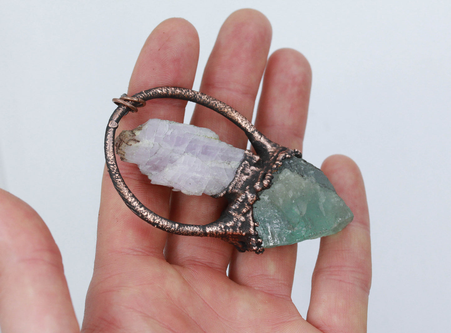 Kunzite & Fluorite Necklace