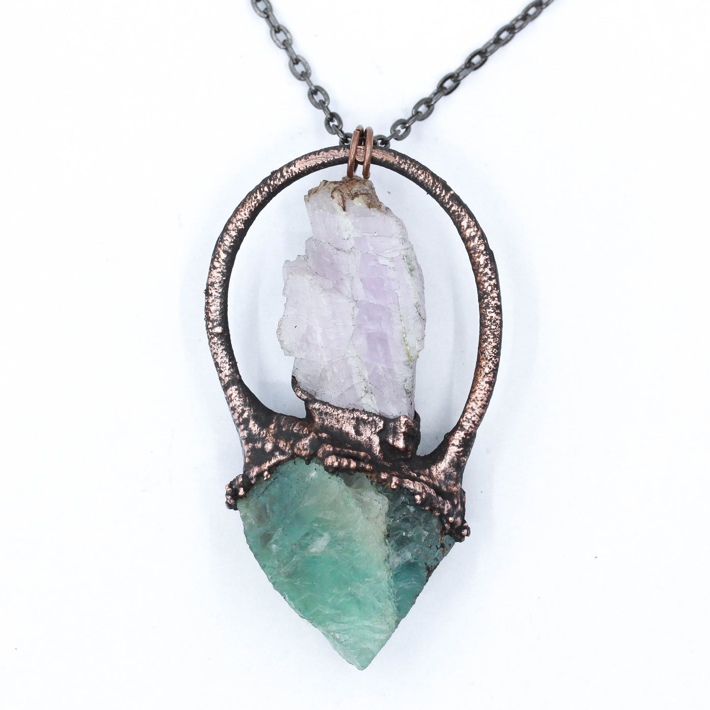 Kunzite & Fluorite Necklace