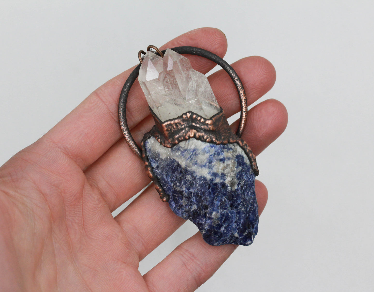 Sodalite & Quartz Necklace