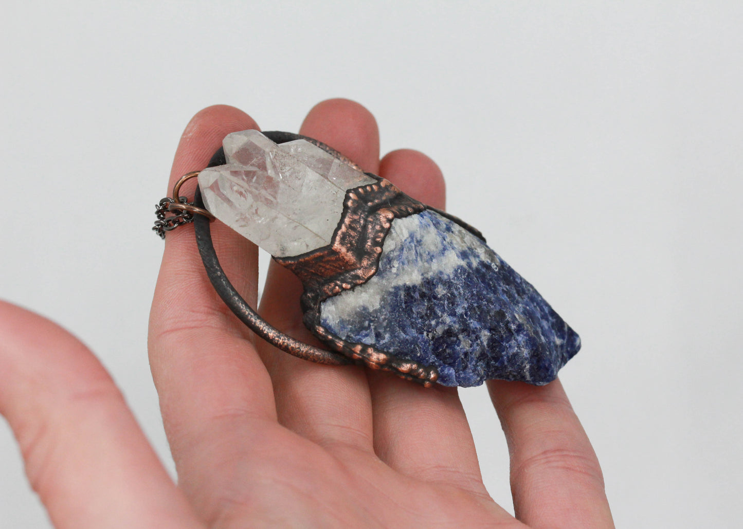 Sodalite & Quartz Necklace