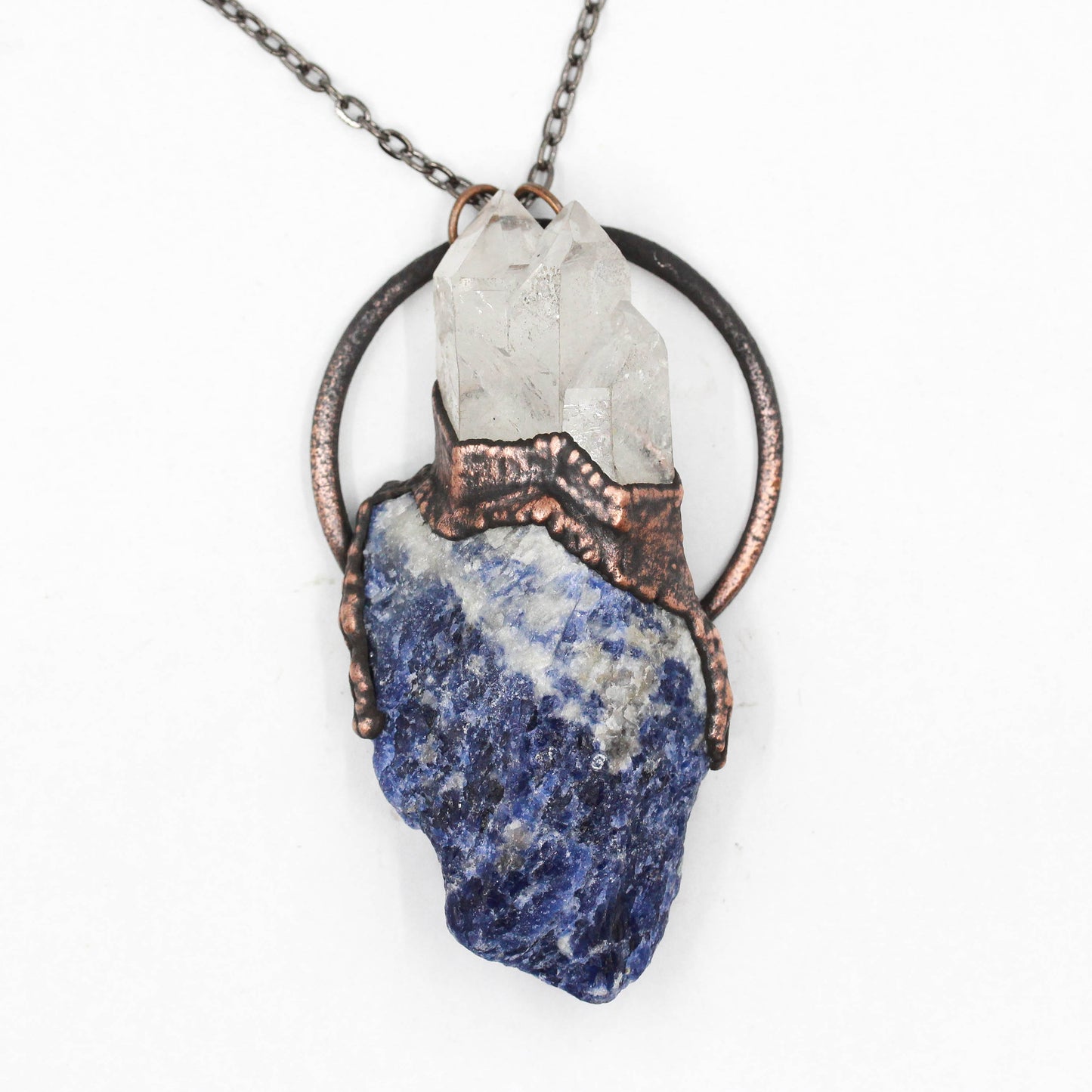 Sodalite & Quartz Necklace