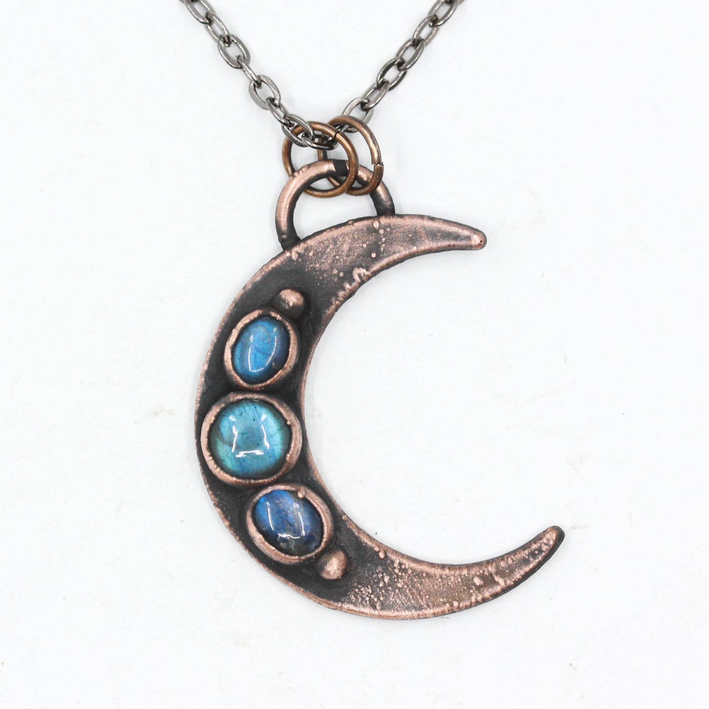 Labradorite Moon Necklace