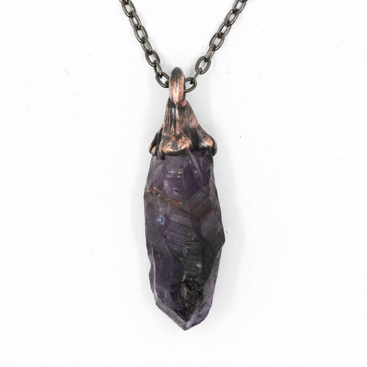 Small Amethyst Crystal Necklace