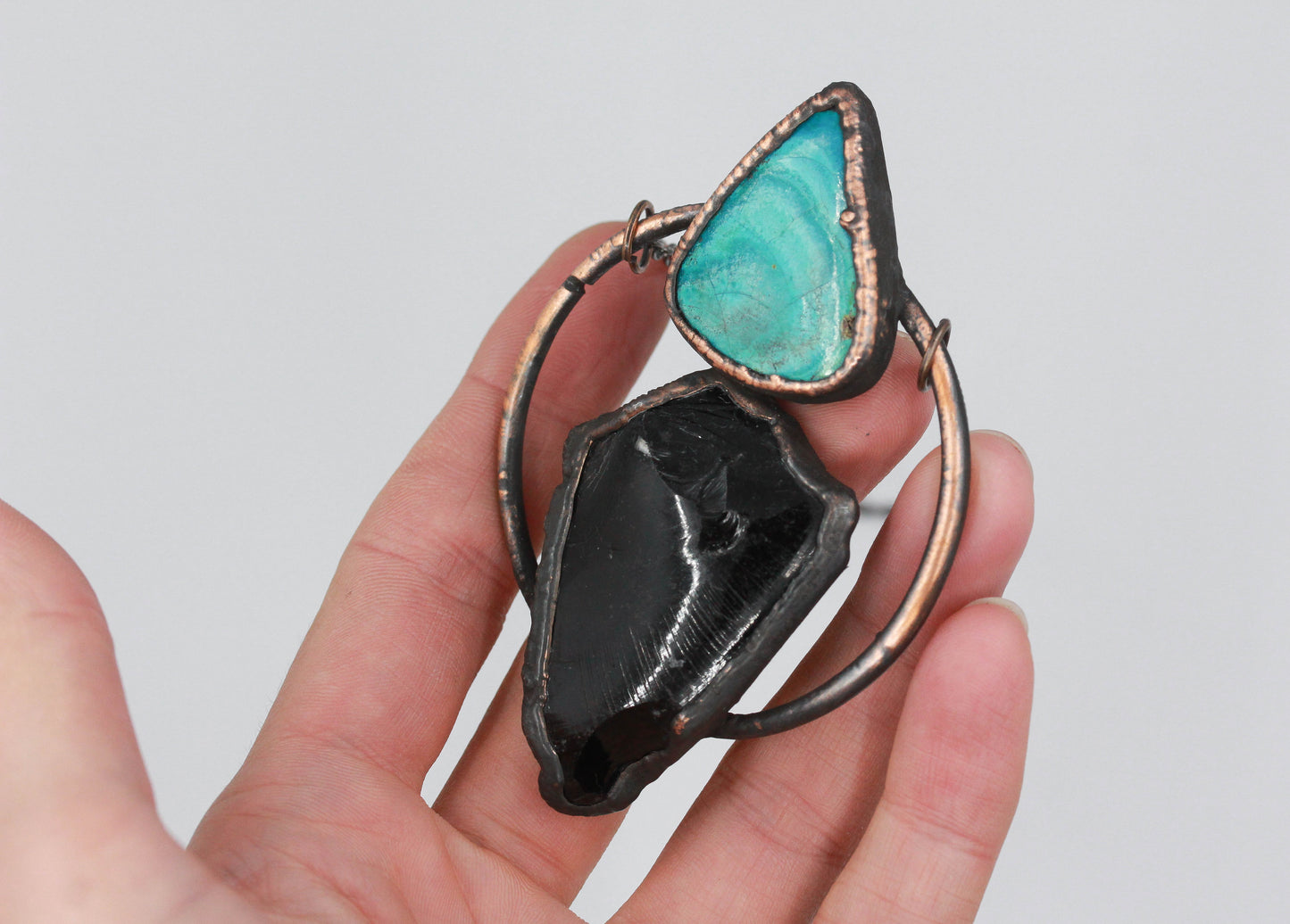 Tourmaline & Chrysocolla Necklace