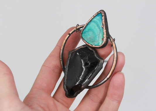 Tourmaline & Chrysocolla Necklace