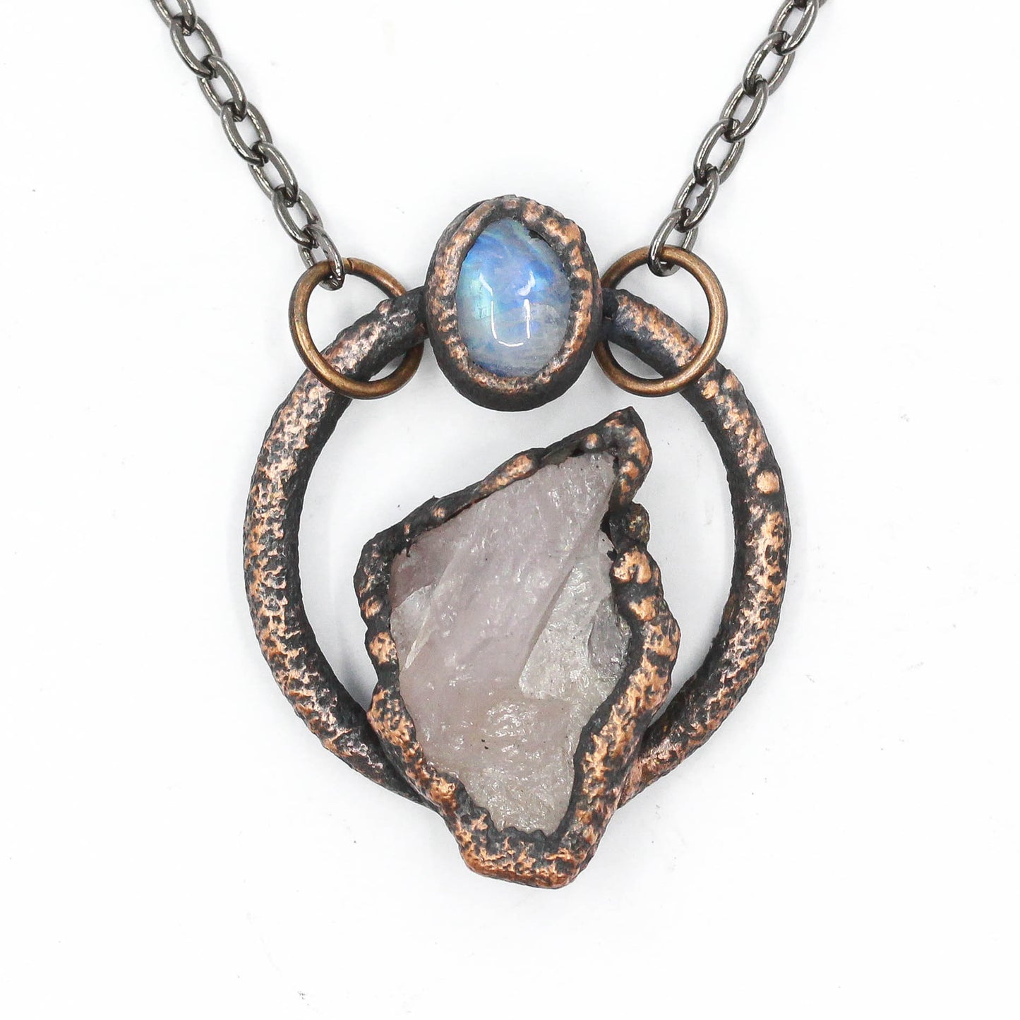 Rose Quartz & Moonstone Necklace