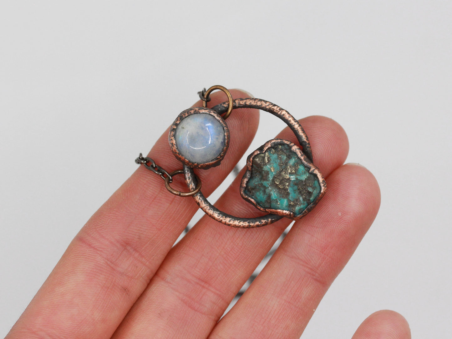 Turquoise & Moonstone Necklace