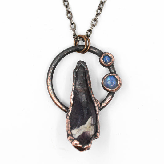 Amethyst & Moonstone Necklace