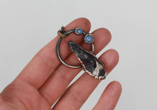 Amethyst & Moonstone Necklace