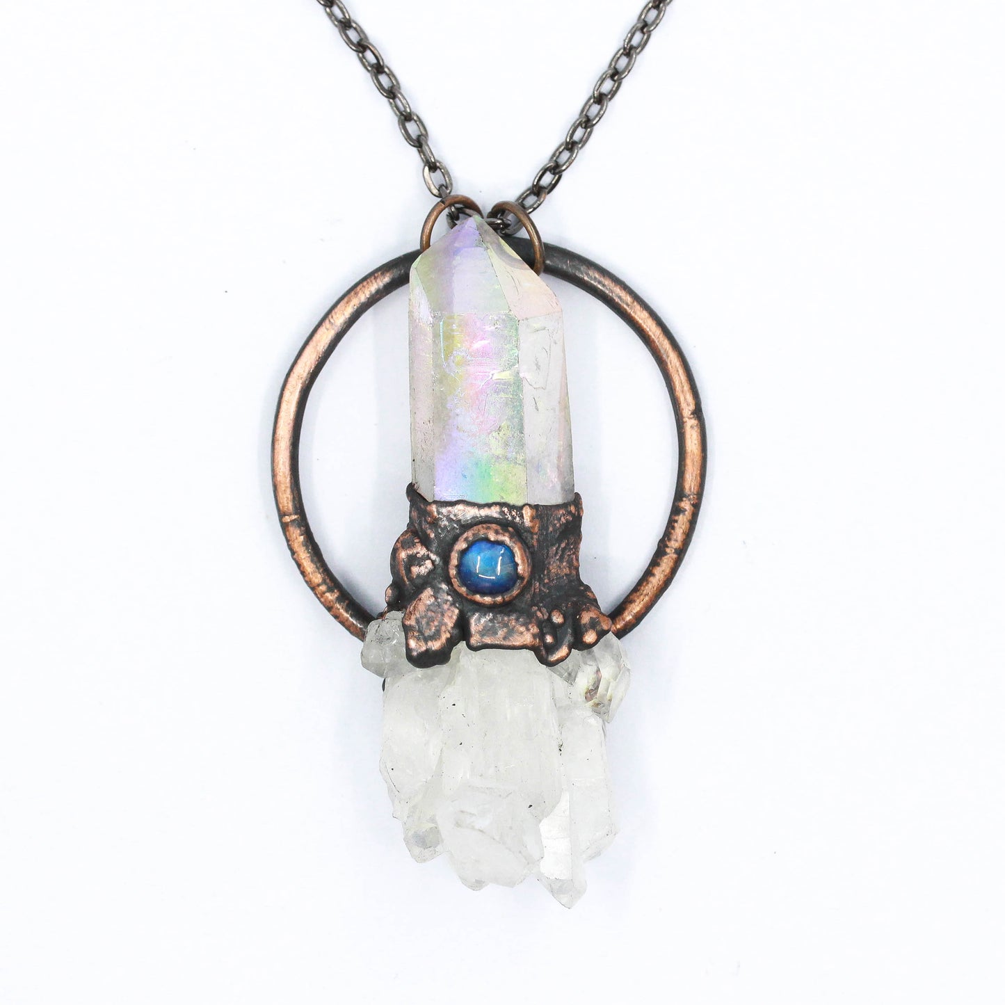 Angel Aura Quartz & Moonstone Necklace