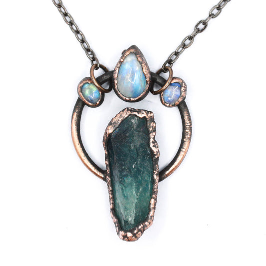 Fluorite & Moonstone Necklace