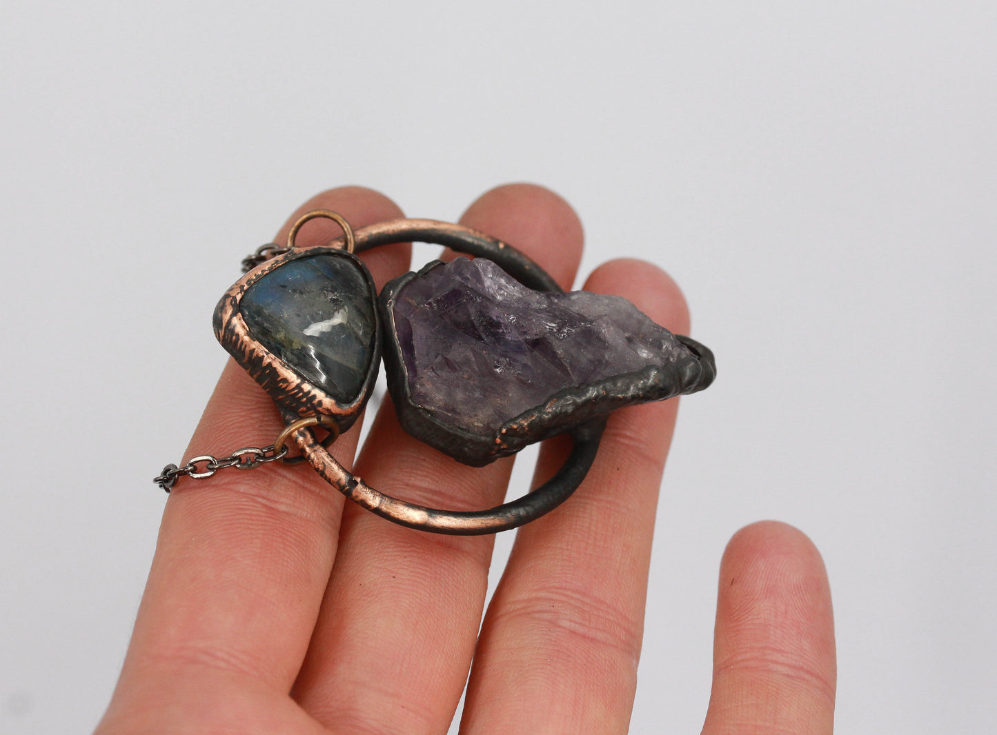 Amethyst & Labradorite Necklace