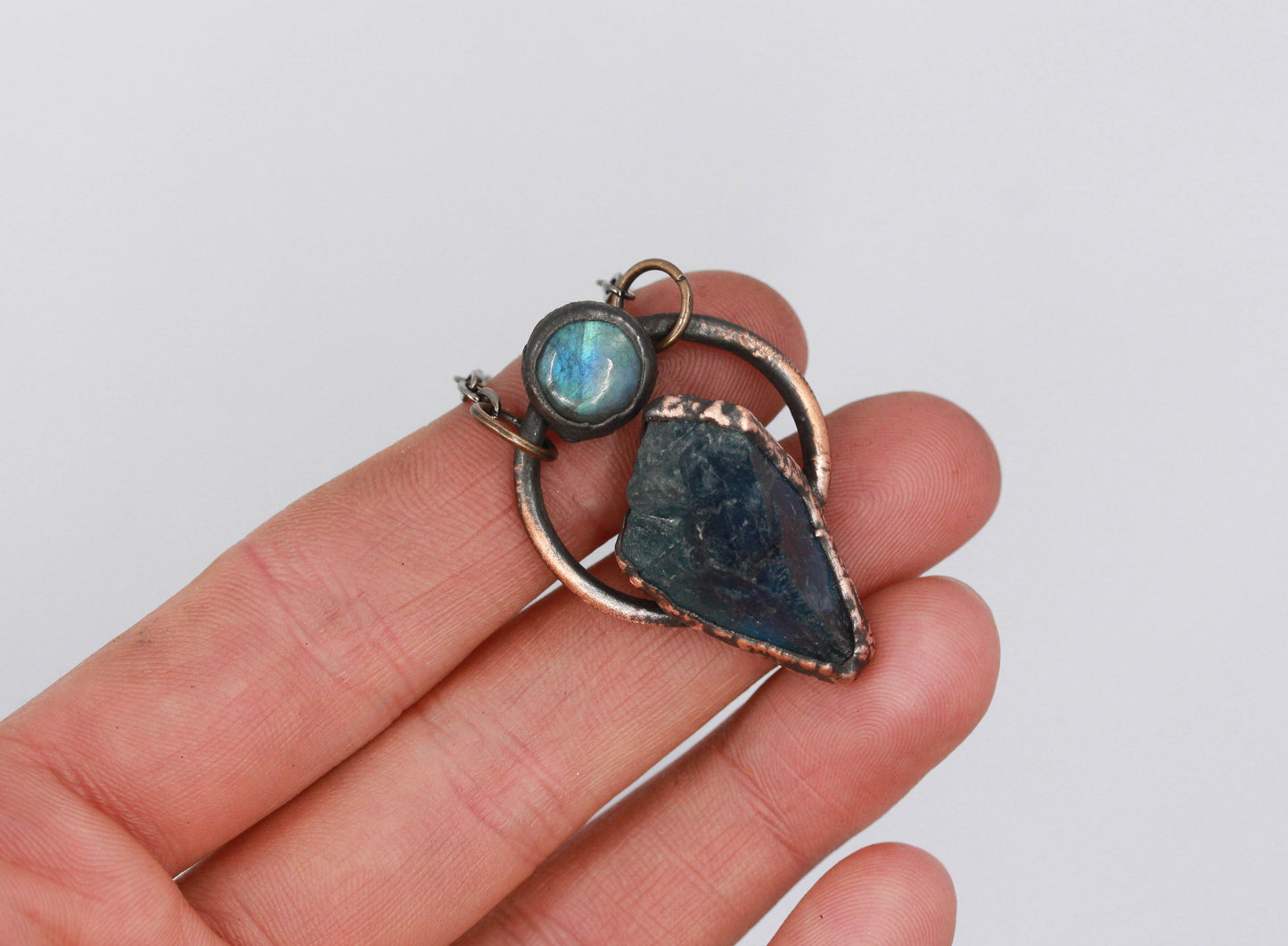 Fluorite & Labradorite Necklace