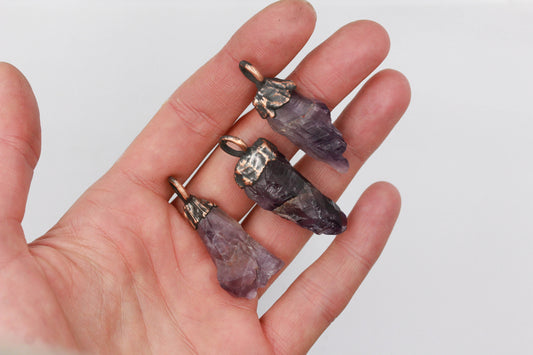 Small Amethyst Crystal Necklace