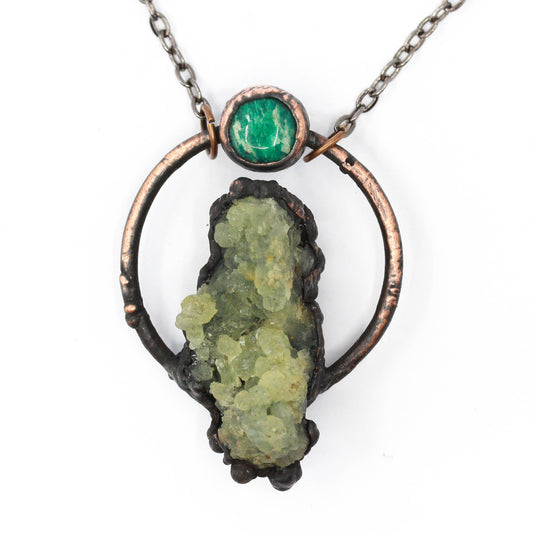 Prehnite & Amazonite Necklace