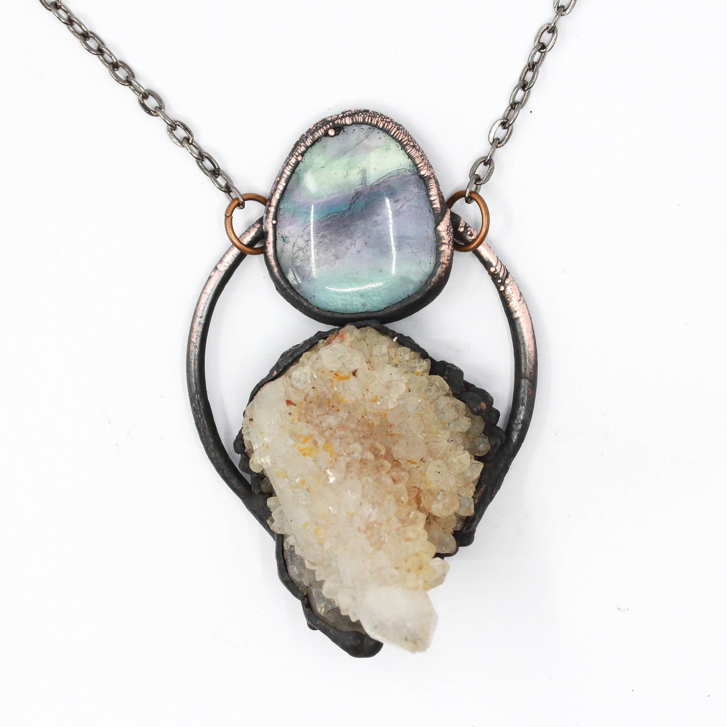 Spirit Quartz & Fluorite Necklace