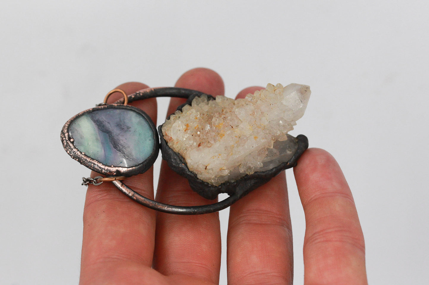 Spirit Quartz & Fluorite Necklace