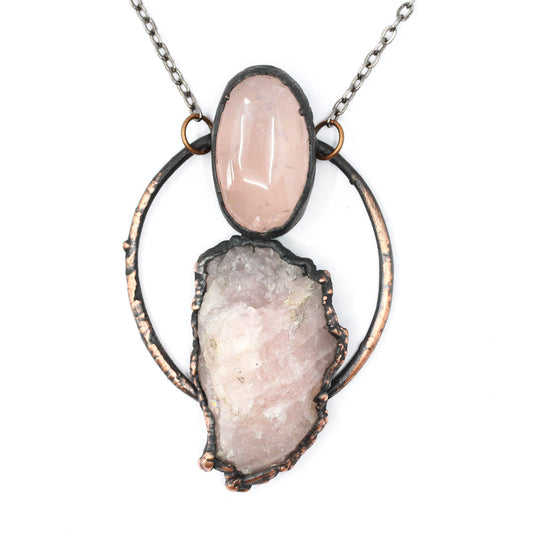 Large Rose Quartz Necklace