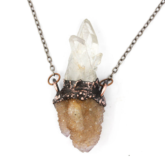 Spirit Quartz & Quartz Necklace