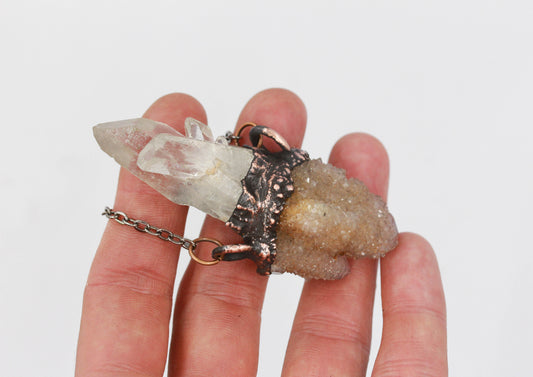 Spirit Quartz & Quartz Necklace