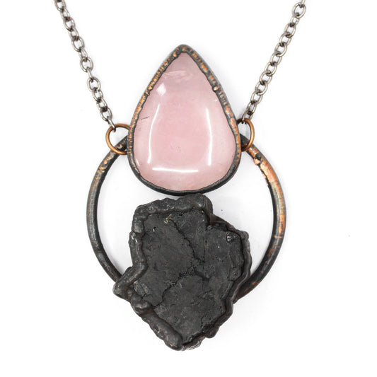 Tourmaline & Rose Quartz Necklace