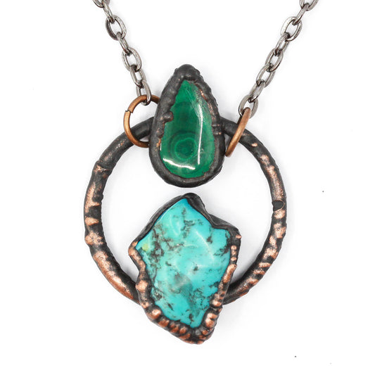 Turquoise & Malachite Necklace