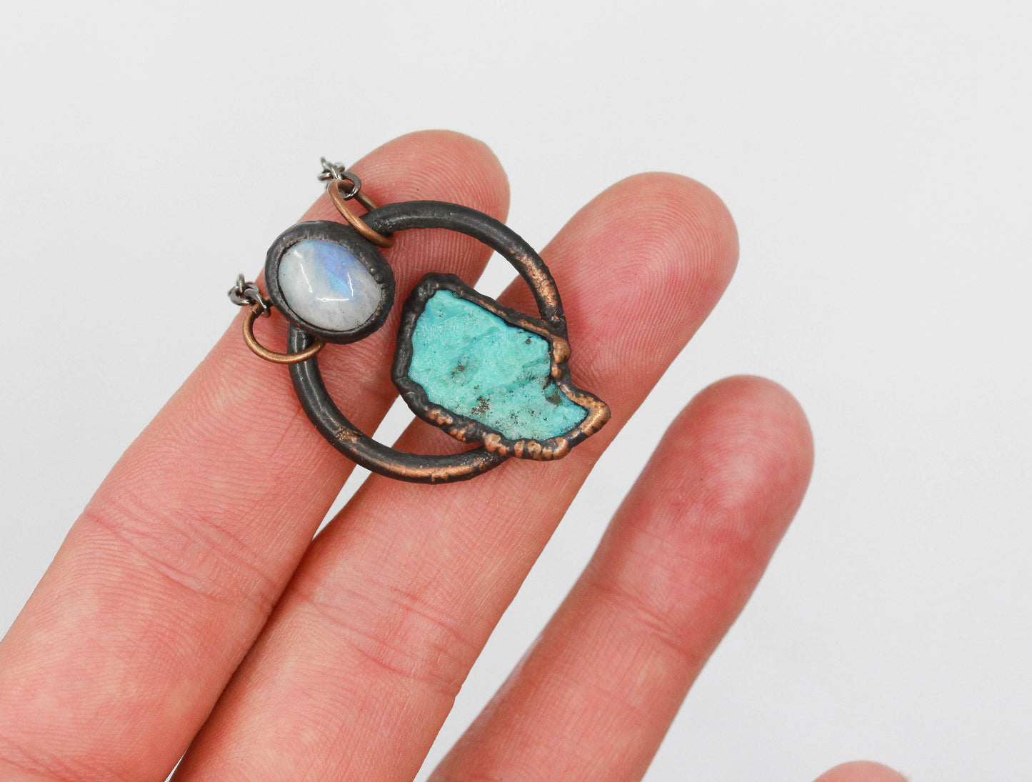 Turquoise & Moonstone Necklace