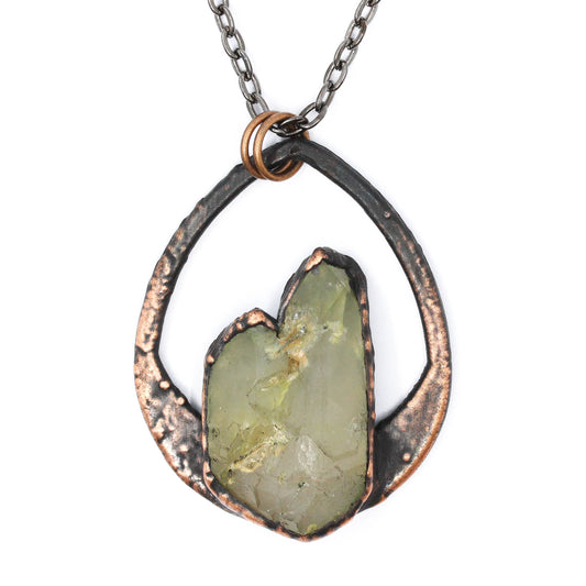 Epidote Quartz Necklace