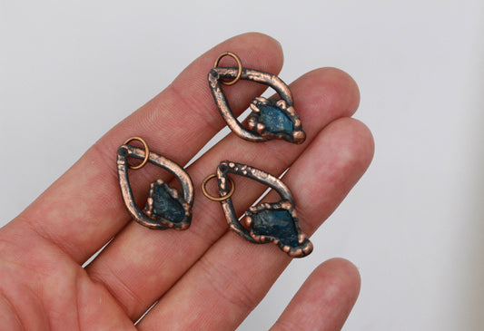 Raw Apatite Teardrop Necklace