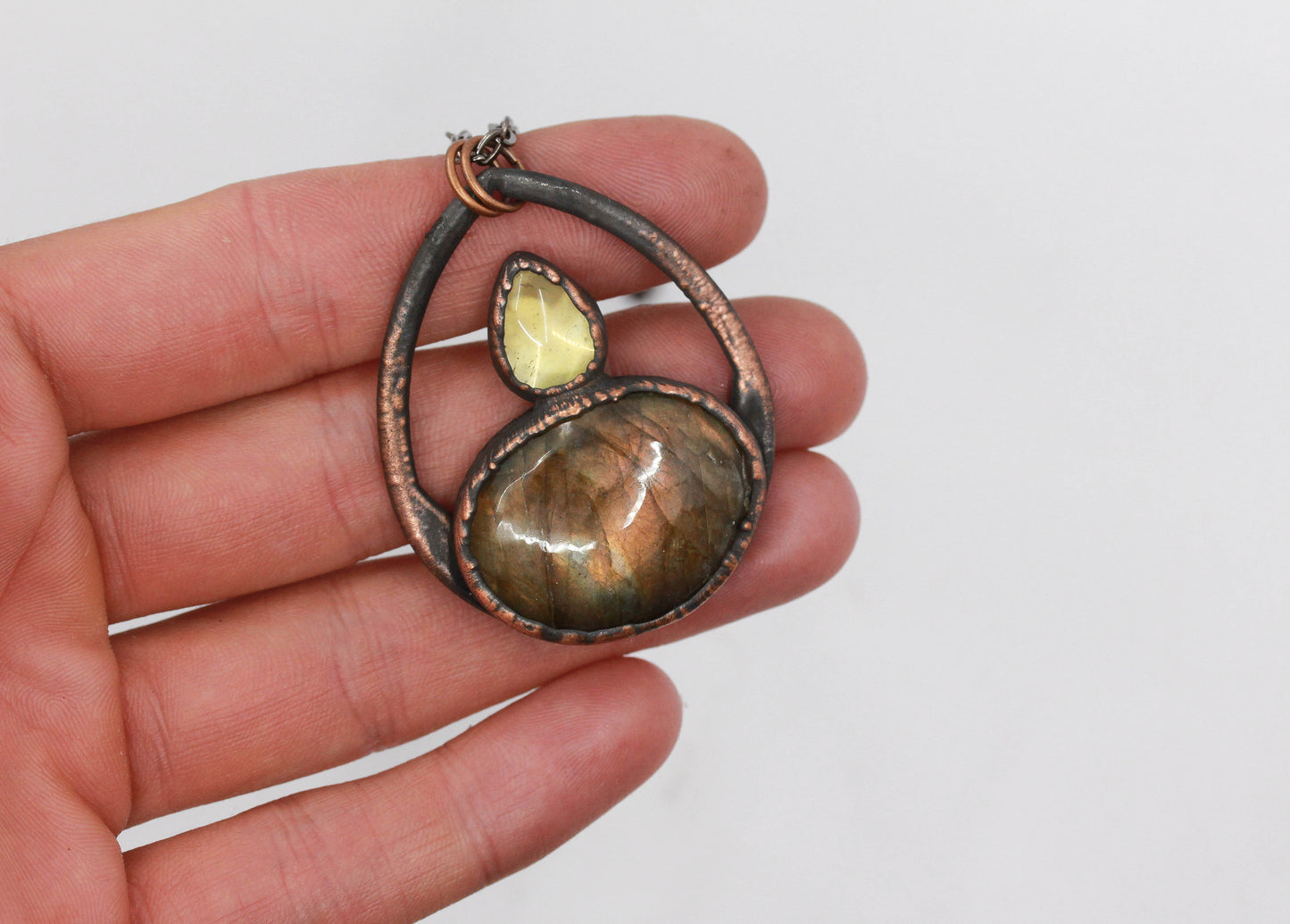 Labradorite & Citrine Necklace