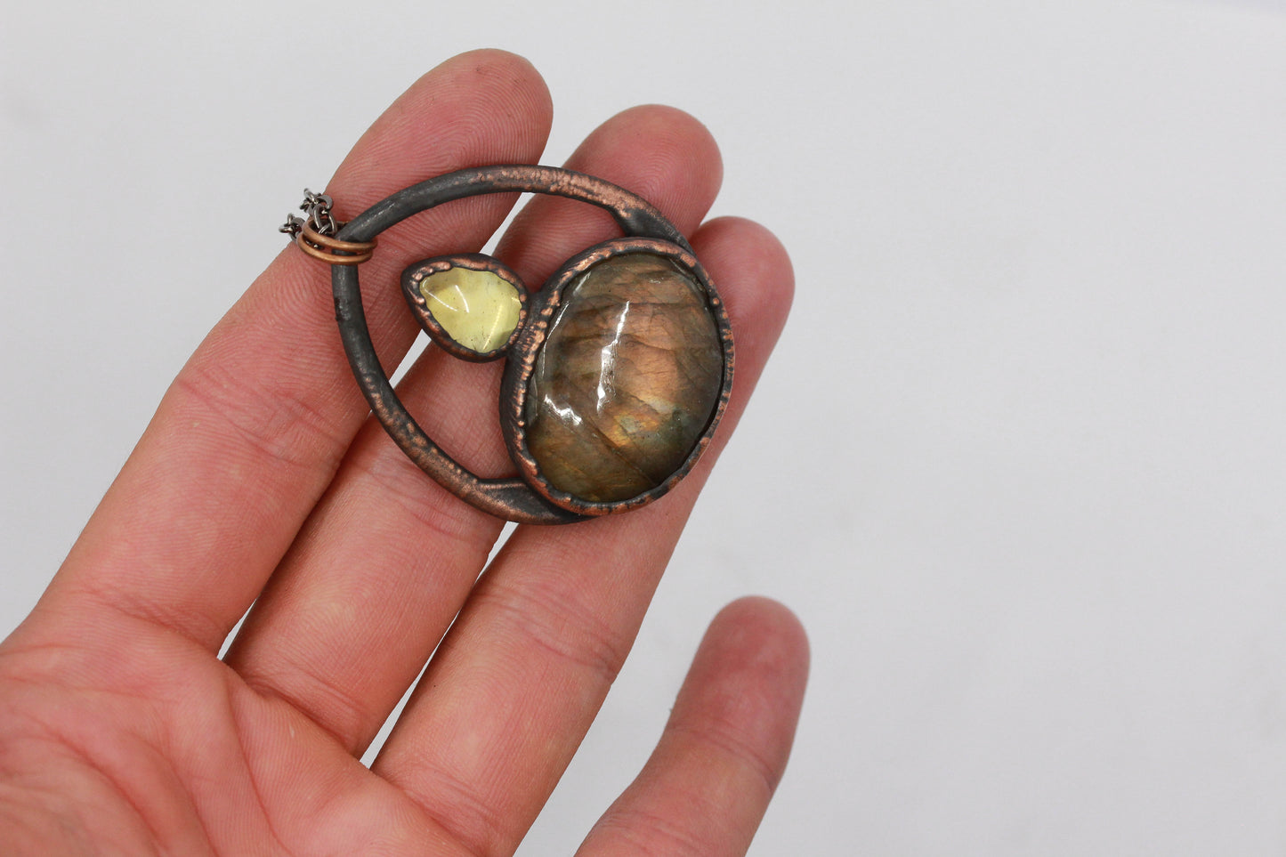 Labradorite & Citrine Necklace