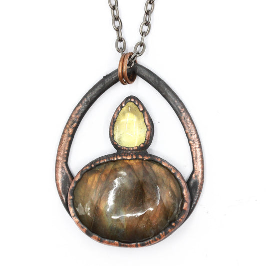 Labradorite & Citrine Necklace