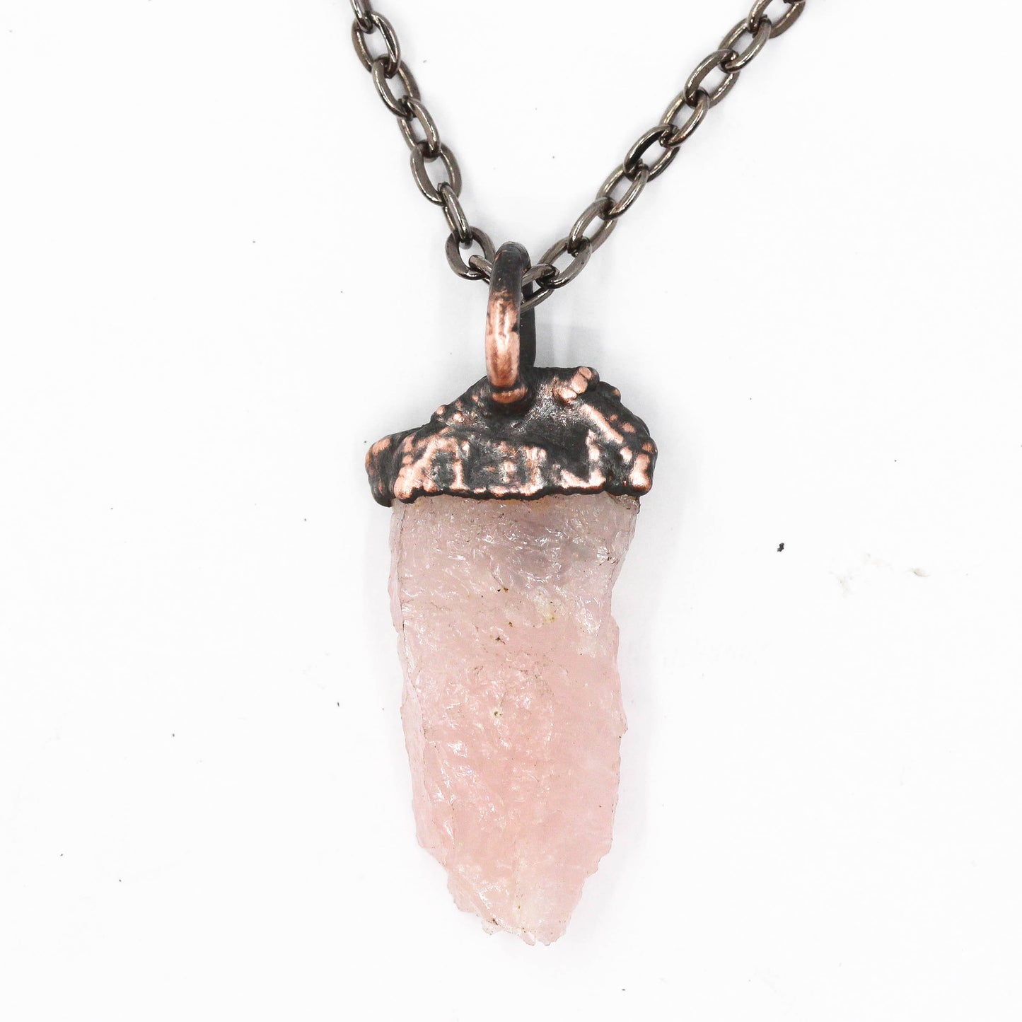 Raw Rose Quartz Necklace