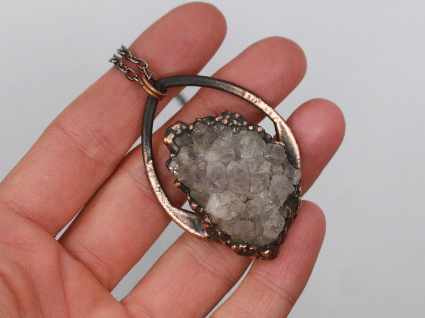Amethyst Teardrop Necklace