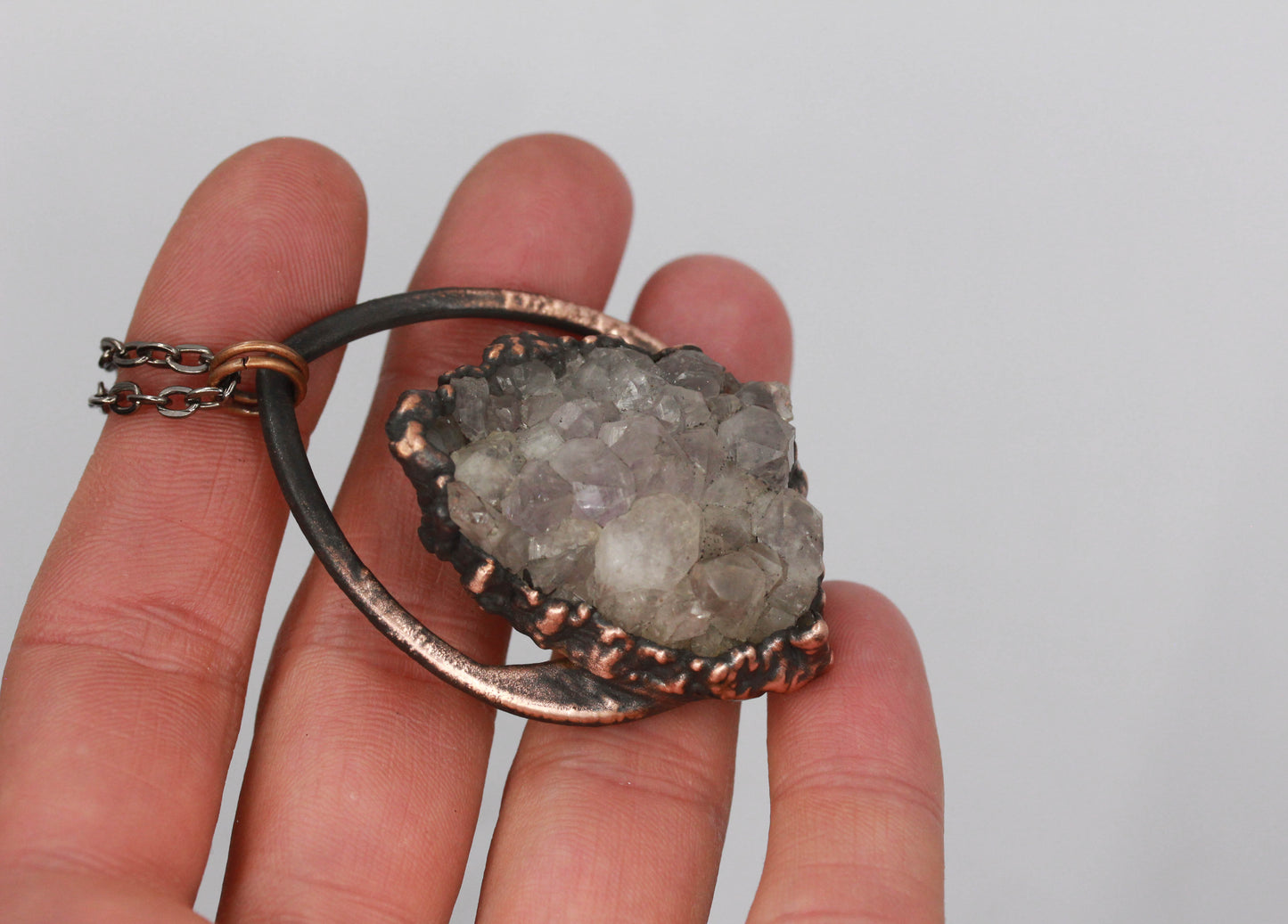 Amethyst Teardrop Necklace