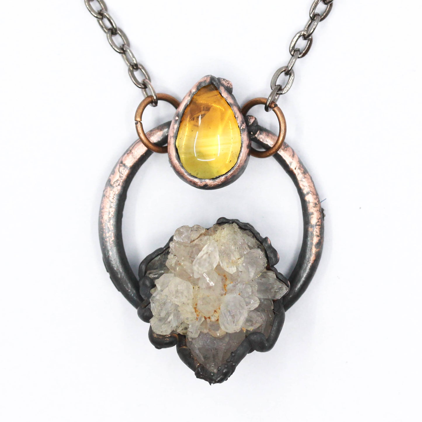 Spirit Quartz & Citrine Necklace