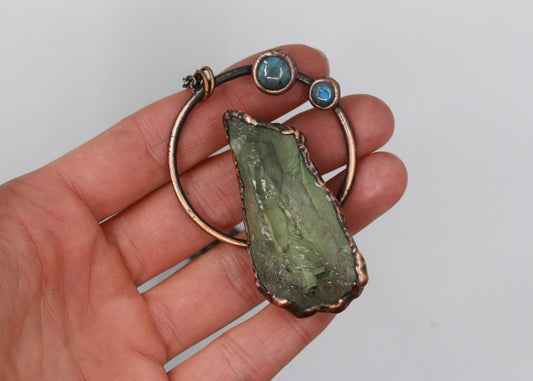 Prasiolite & Labradorite Necklace