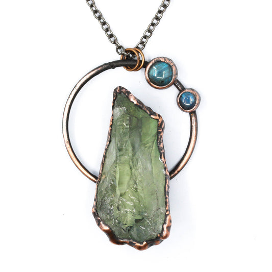 Prasiolite & Labradorite Necklace