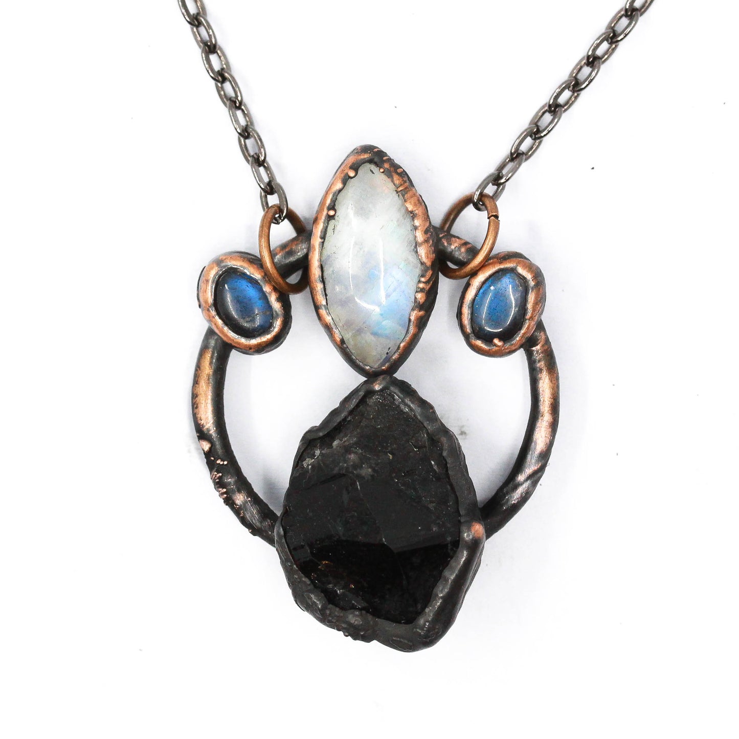 Smoky Quartz, Moonstone & Labradorite