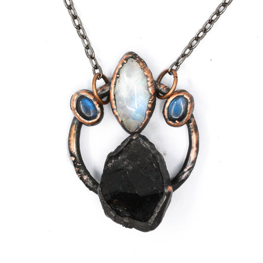 Smoky Quartz, Moonstone & Labradorite