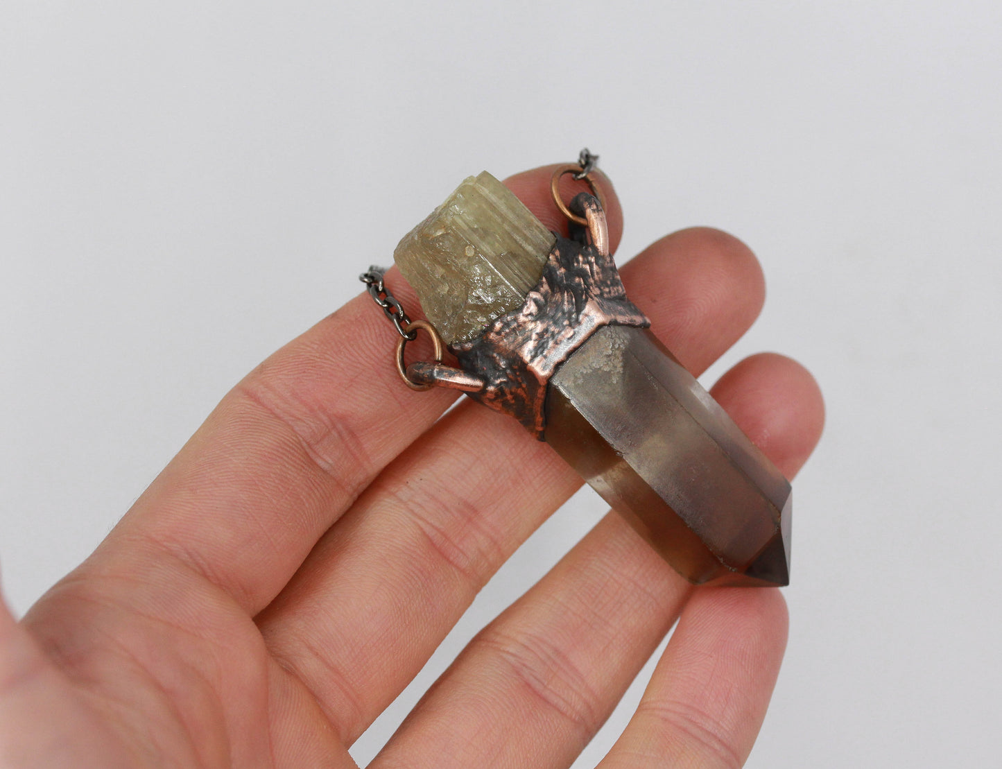 Smoky Quartz & Apatite Necklace