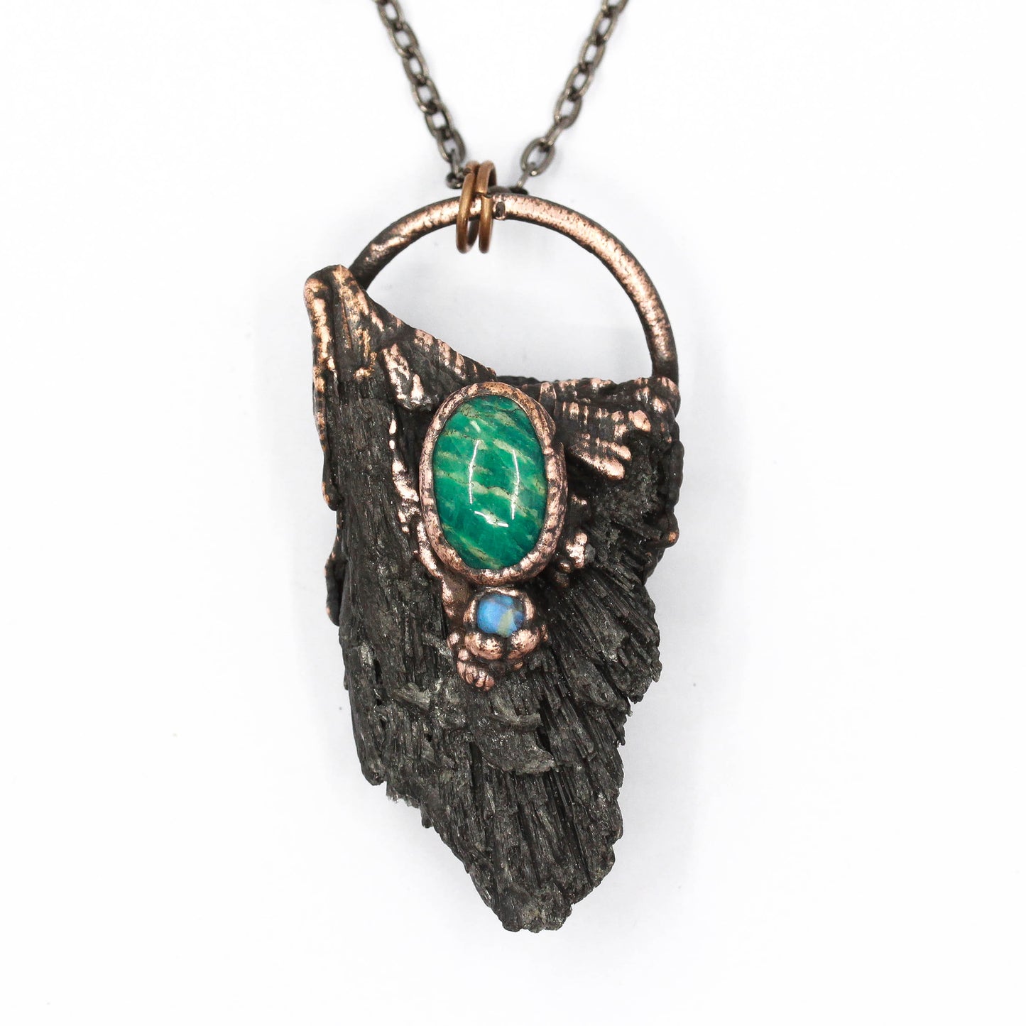 Kyanite, Amazonite & Moonstone Necklace