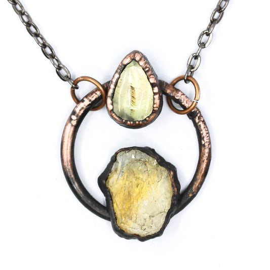 Quartz & Citrine Necklace