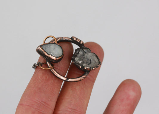 Quartz & Moonstone Necklace