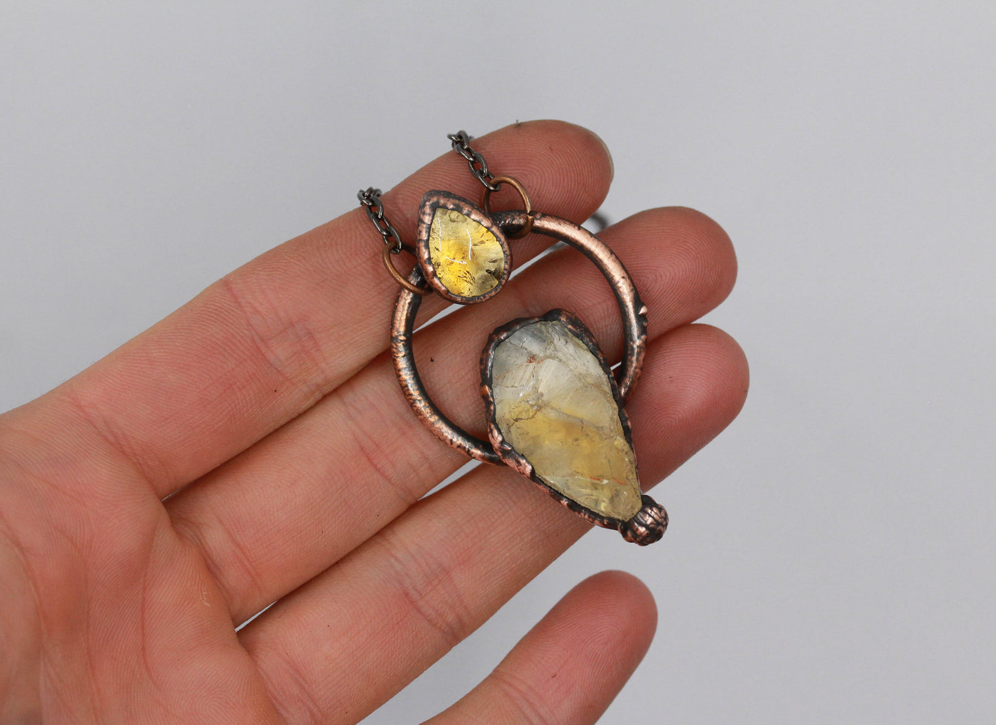 Quartz & Citrine Necklace