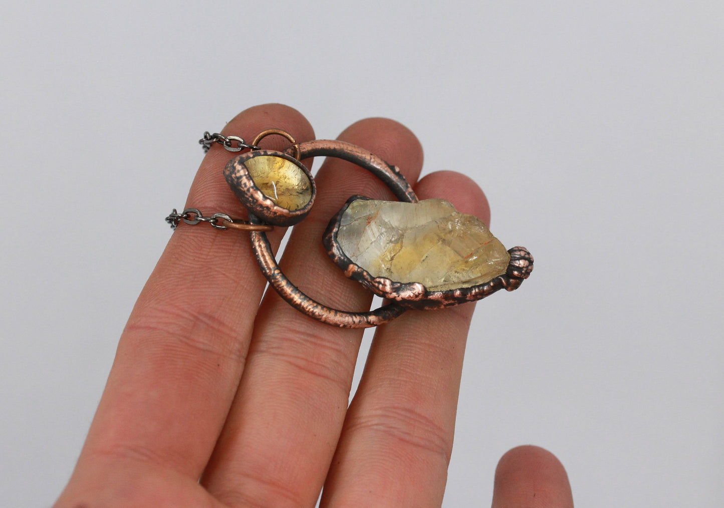 Quartz & Citrine Necklace