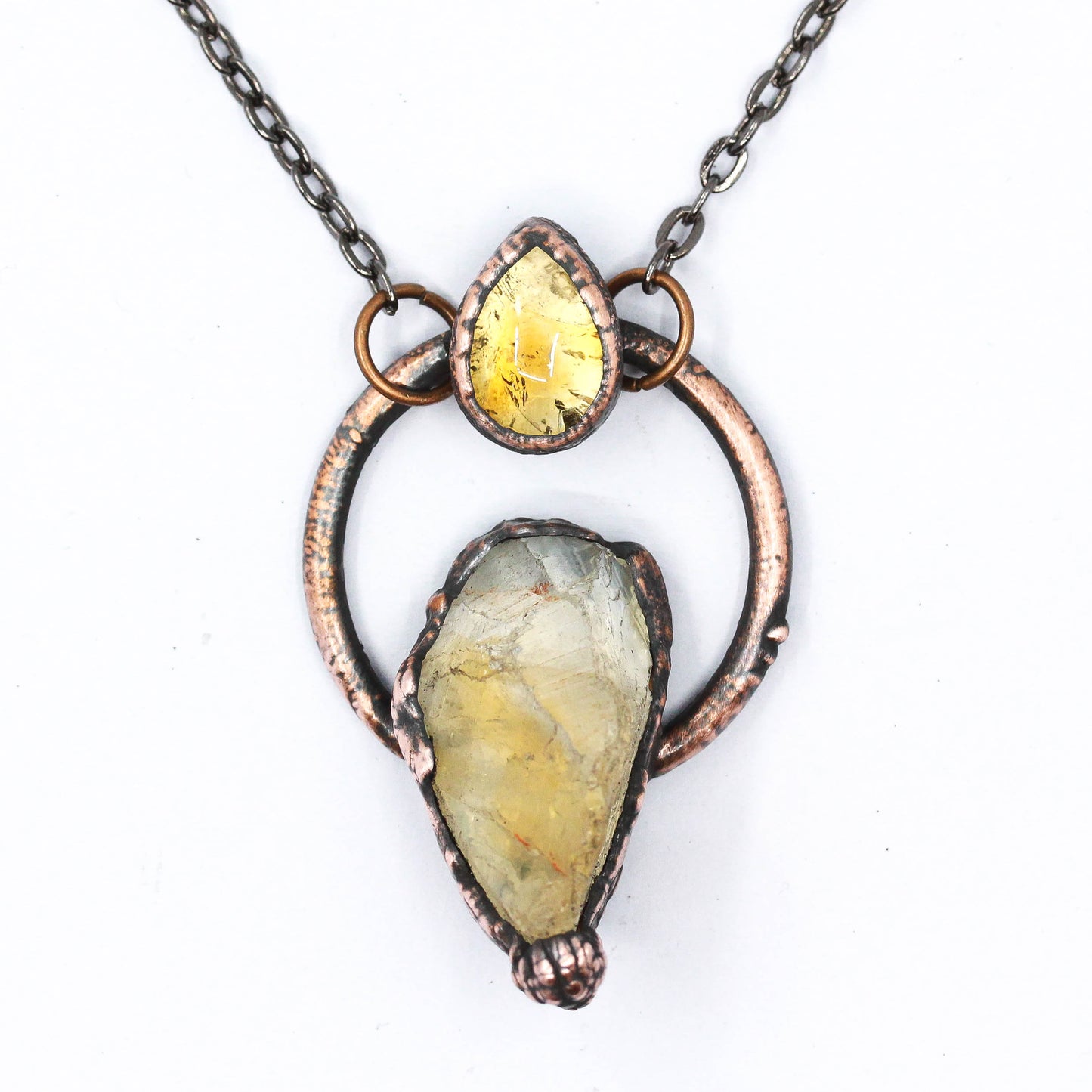 Quartz & Citrine Necklace