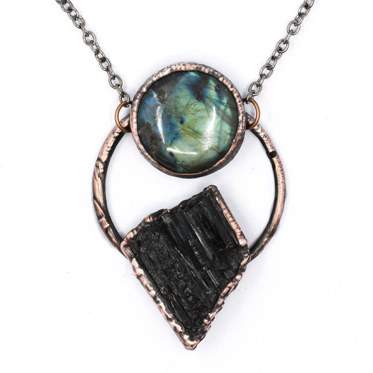 Tourmaline & Labradorite Necklace