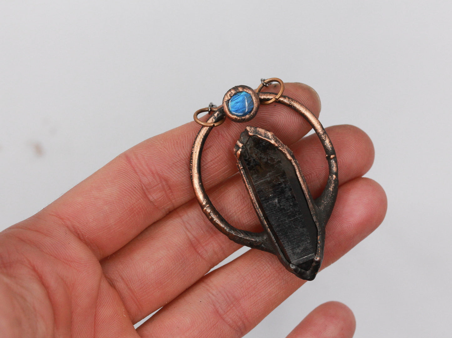 Smoky Quartz & Labradorite Necklace