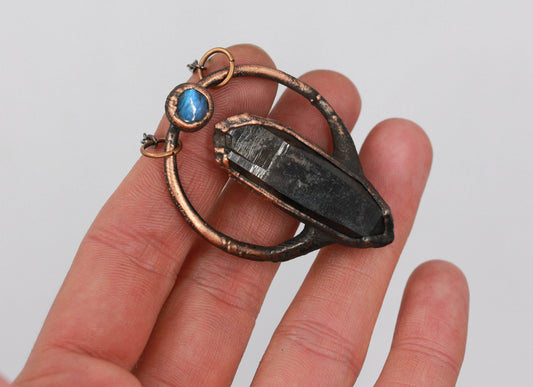 Smoky Quartz & Labradorite Necklace